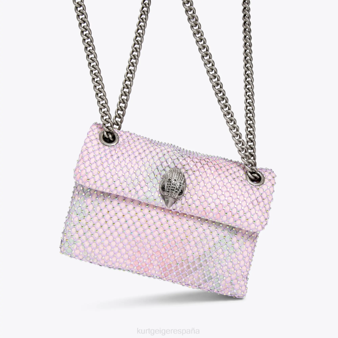 Kurt Geiger mujer Tela de Londres mini Kensington 2LPR38 | bolsas combinación de metales